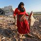 Umm Wasel narrowly missed the air strike on her home after relatives invited her over to break her daily fast of the Islamic month of Ramadan with them