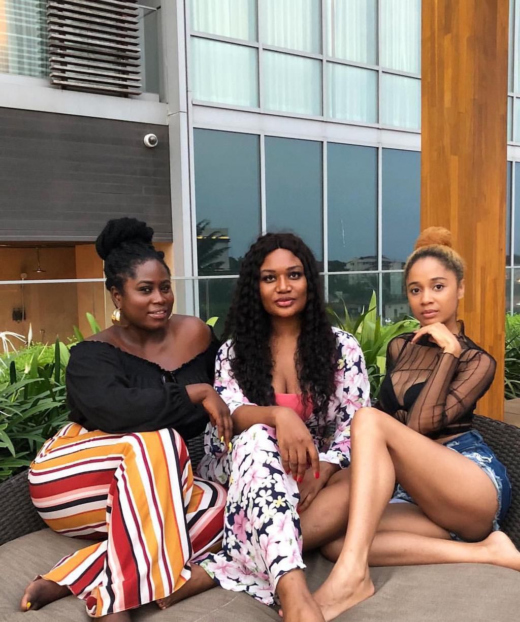 Lydia Forson, Sandra Ankobiah and Sister Derby