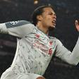 Liverpool defender Virgil van Dijk scored his side's second goal in a 3-1 win over Bayern Munich