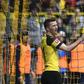 Marco Reus was sent off as Dortmund suffered a critical blow to their title race hopes with a derby defeat on Saturday