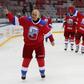 Russian President Vladimir Putin says he could not even stand on ice several years ago and learned to skate by clutching a chair