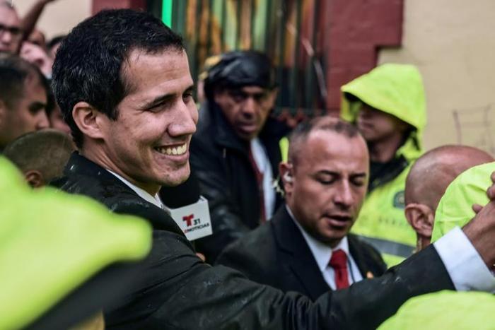 Venezualan opposition leader and self-declared acting president Juan Guaido attended a Lima Group meeting in Colombia on Monday
