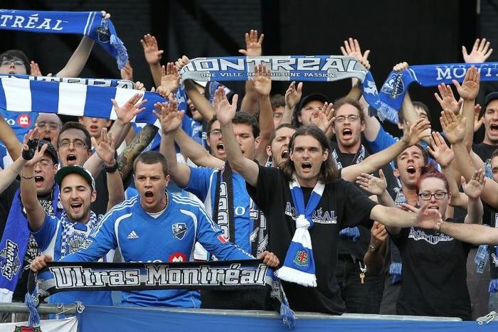 Fans of the Montreal Impact