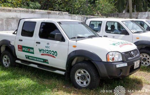 Mahama presents over 20 vehicles to NDC
