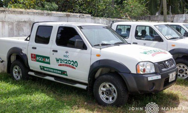 Mahama presents over 20 vehicles to NDC