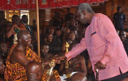 Former President John Agyekum Kufuor and Asantehene