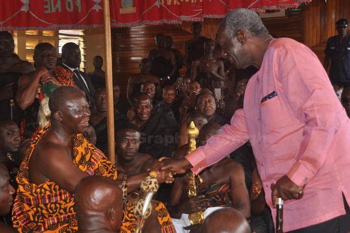 Former President John Agyekum Kufuor and Asantehene