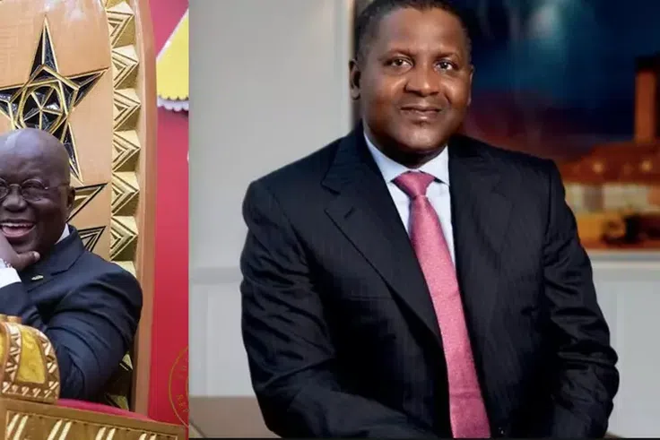 Africa’s richest man Dangote hails Akufo-Addo as a visionary leader