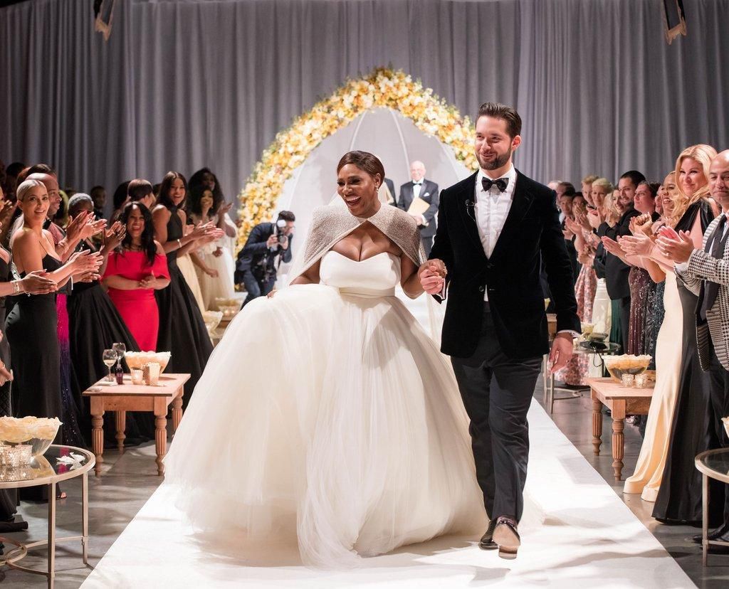 Alexis and Serena dancing into their wedding in November of 2017 [Credit: Essence]