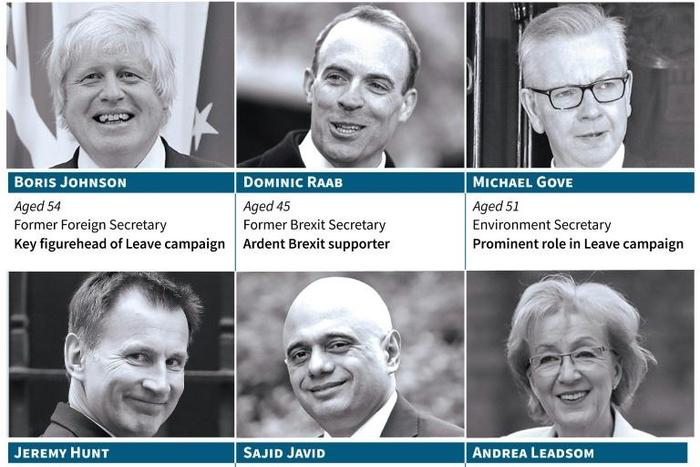 Potential candidates to succeed Theresa May