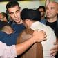 Hakeem al-Araibi (C) was greeted by a throng of well wishers at Melbourne Airport after an overnight flight to freedom