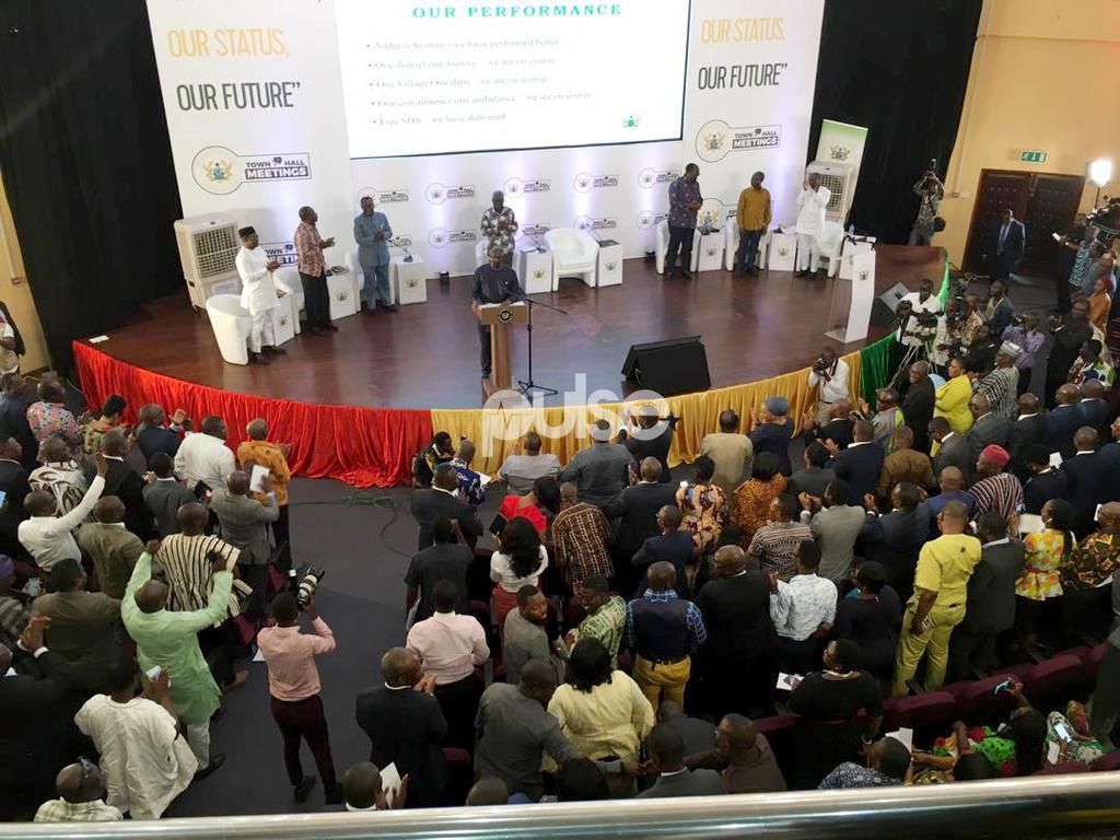 Vice President Dr Mahamudu Bawumia speaks at Economic Management Team town hall meeting