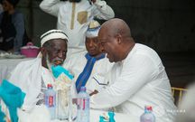 John Mahama with Chief Imam Sheik Nuhu Sharubutu