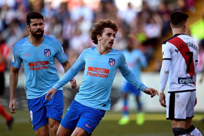 Antoine Griezmann grabbed the only goal as Atletico moved back into second place