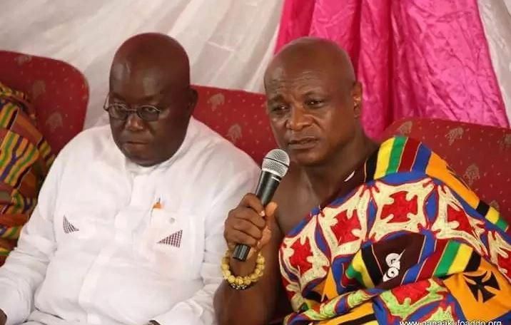 Togbe Afede XIV with Nana Addo