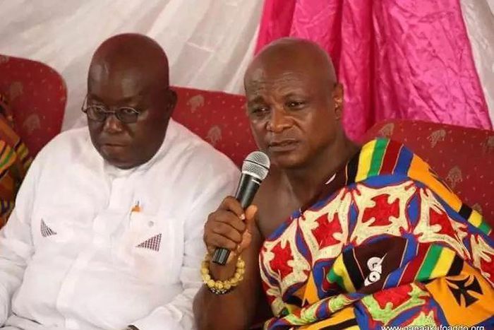 Togbe Afede XIV with Nana Addo