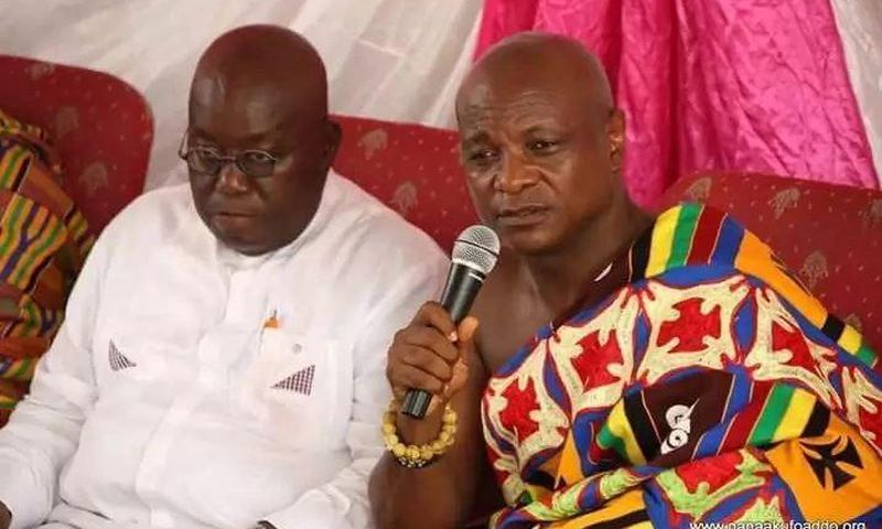 Togbe Afede XIV with Nana Addo