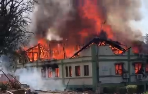 Devastating fire guts Land Valuation office in Sekondi
