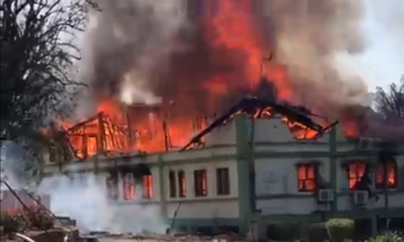 Devastating fire guts Land Valuation office in Sekondi