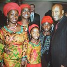Late John Singleton, Akosua Busia and family