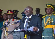 Dr Bawumia commissioning a project at GIS