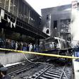 The train crash sparked a major fire at Cairo's Ramses station