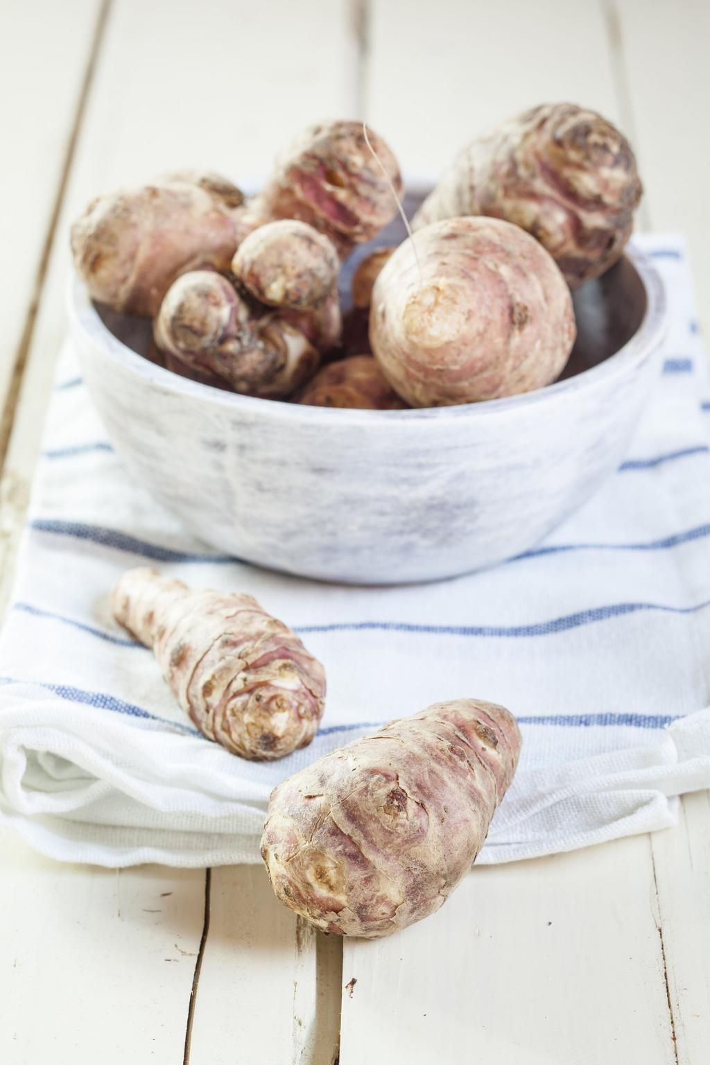 Bowl of Jerusalem artichokes