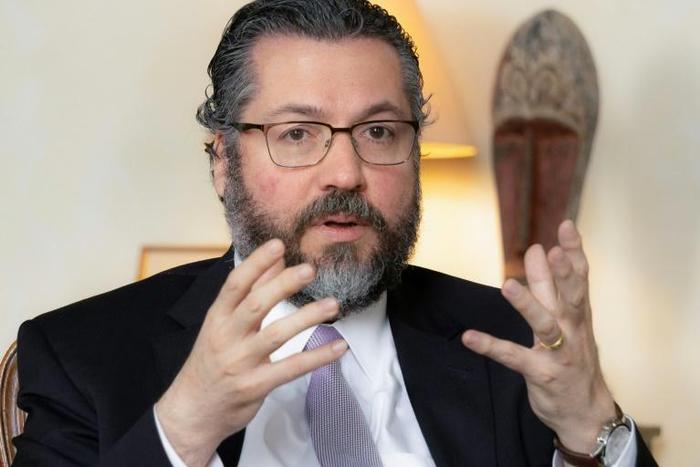 Brazil's Foreign Minister Ernesto Araujo complained that the world sometimes had a "very superficial vision" of his boss, Brazilian President Jair Bolsonaro