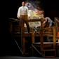 Italian tenor Riccardo Massi, left, performs as Cavaradossi on stage with bass Wei Wu as the sacristan in Washington National Opera's (WNO) production of 'Tosca' at the Kennedy Center in Washington on May 22, 2019