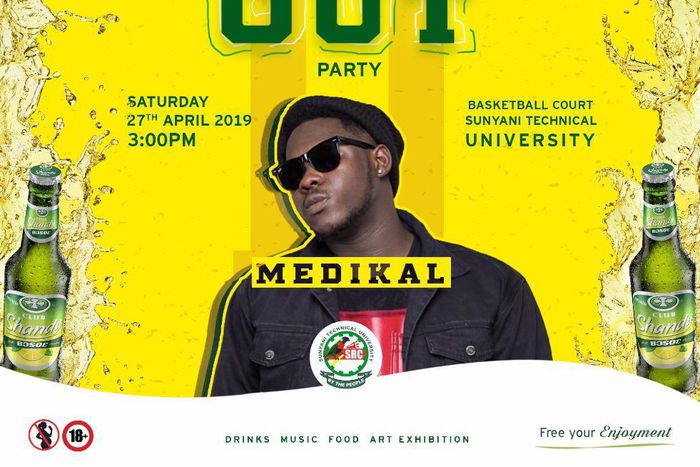 Medikal set to rock Sunyani Technical University