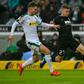 Alfred Finnbogason (R), pictured in January 2019, put his side ahead in the eighth minute during the game February 3, 2019, converting a penalty after Mainz defender Daniel Brosinski's handball