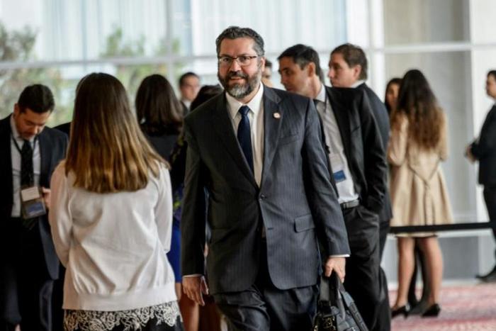 Brazilian Foreign Minister Ernesto Araujo says he is closely watching a protest call by Venezuela's opposition