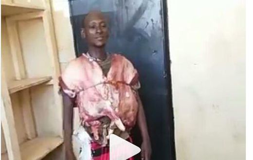 Police arrest smart thief wearing stolen goat meat under his dress to avoid being caught (video)