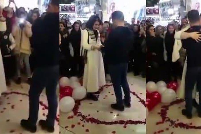 Police arrest couple for proposing in a shopping mall