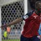 Lille's Boubakary Soumare celebrates after scoring against Lyon