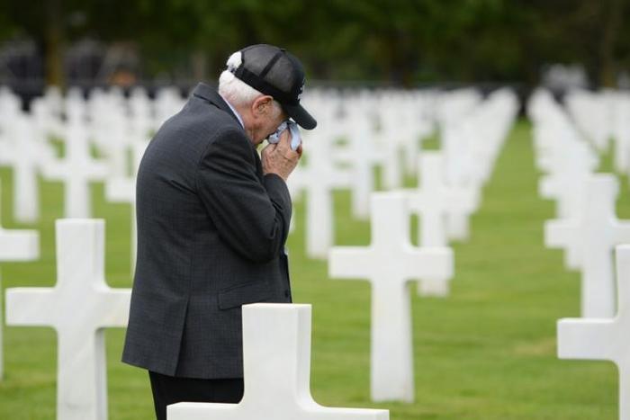 US veteran Jack Gutman, who was 18-years-old when he landed on Omaha Beach on June 6, 1944, was one of those visiting
