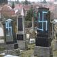 Swastikas were discovered on dozens of graves at the Jewish cemetery in Quatzenheim, eastern France, on Tuesday