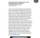 Man discovers nightmarish WhatsApp chats between heavily pregnant wife and illicit lover