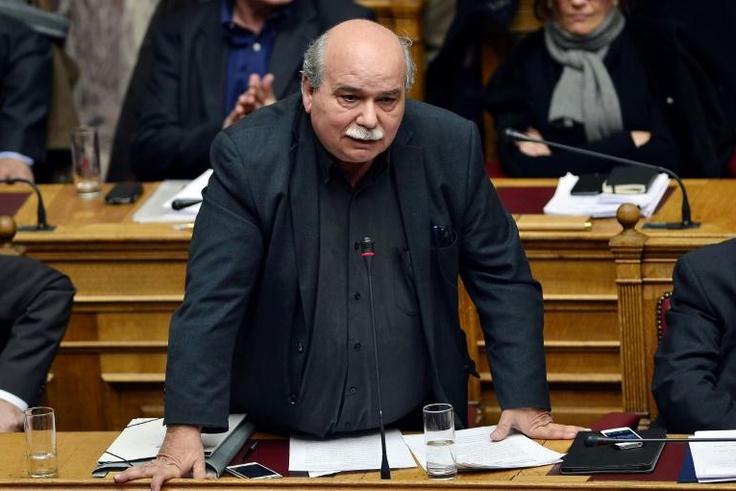 Greek parliament speaker Nikos Voutsis (pictured October 2015) said the demands for German war crime reparations "are always active"