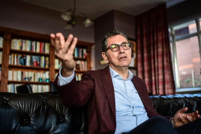 The Turkish Constitutional Court said the right to freedom of expression, freedom and personal security of journalists Kadri Gursel (pictured October 2017) and Murak Aksoy had been violated