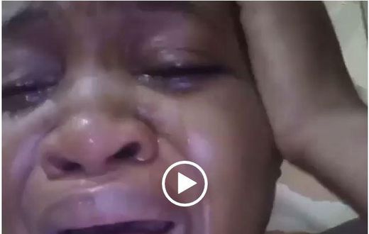 Nigerian woman weeps bitterly over next four years 'hardship' under president Buhari