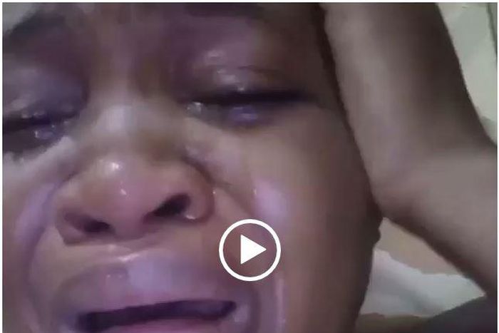 Nigerian woman weeps bitterly over next four years 'hardship' under president Buhari