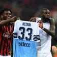 Franck Kessie and Tiemoue Bakayoko wound up Lazio defender Francesco Acerbi after AC Milan's win at San Siro