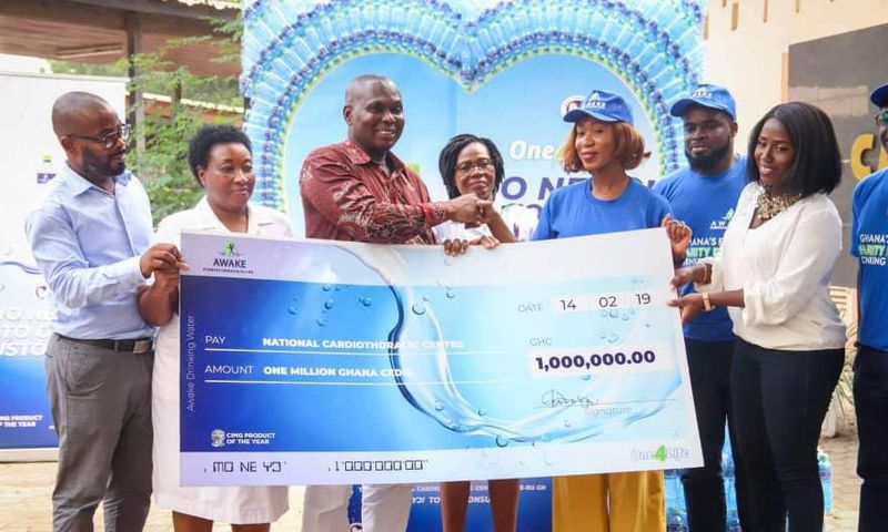 Awake donates to Korle Bu