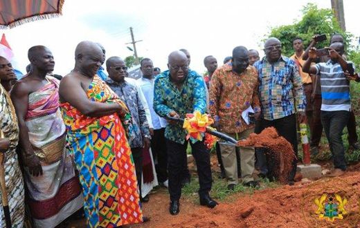 Nana Addo cuts sod for Sefwi-Wiawso, Juaboso roads