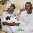 Stonebwoy and Wife, Louisa with their daughter
