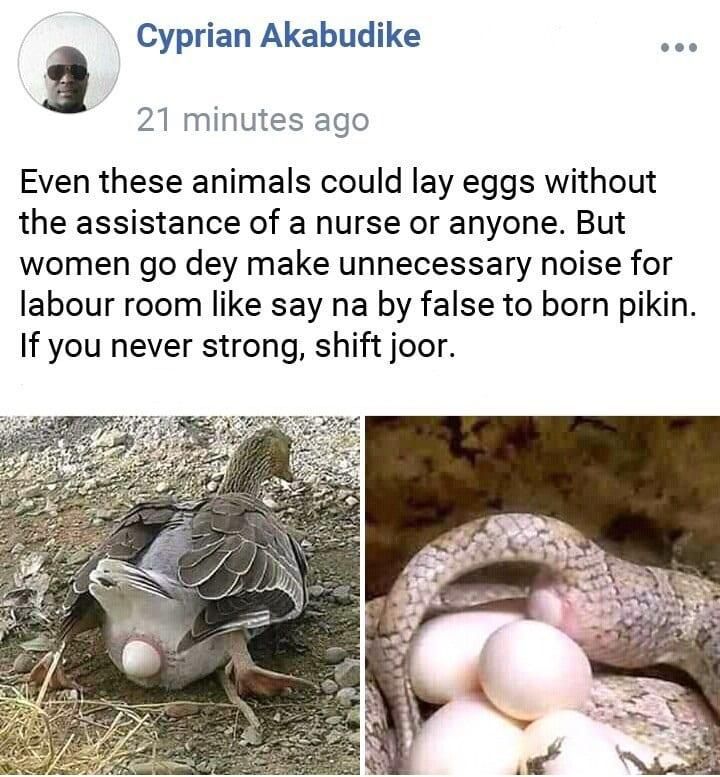 "Women make unnecessary noise in the labour room, it’s exaggeration" – Man claims