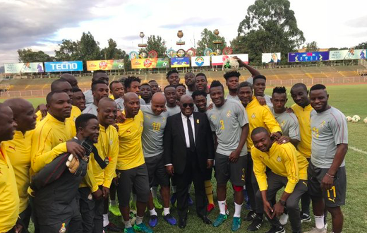 President Akufo-Addo and Black Stars