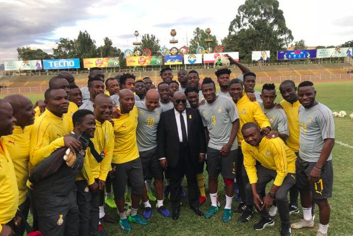 President Akufo-Addo and Black Stars