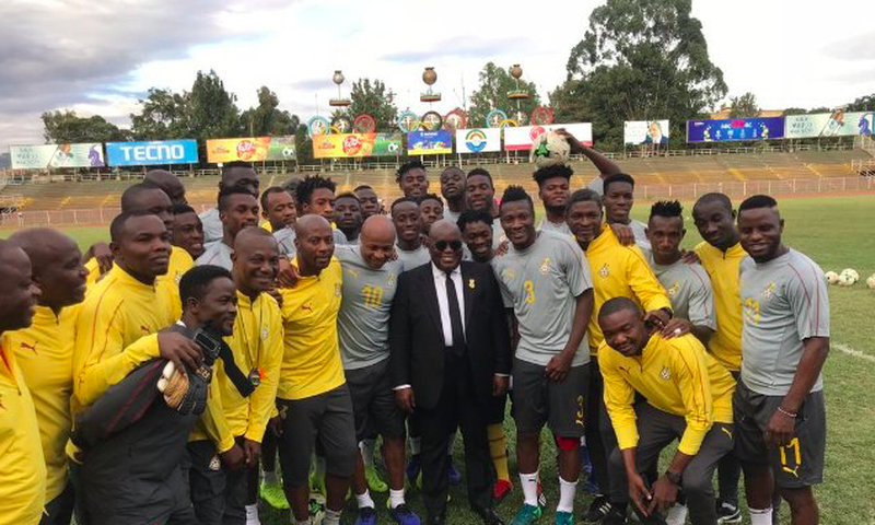 President Akufo-Addo and Black Stars